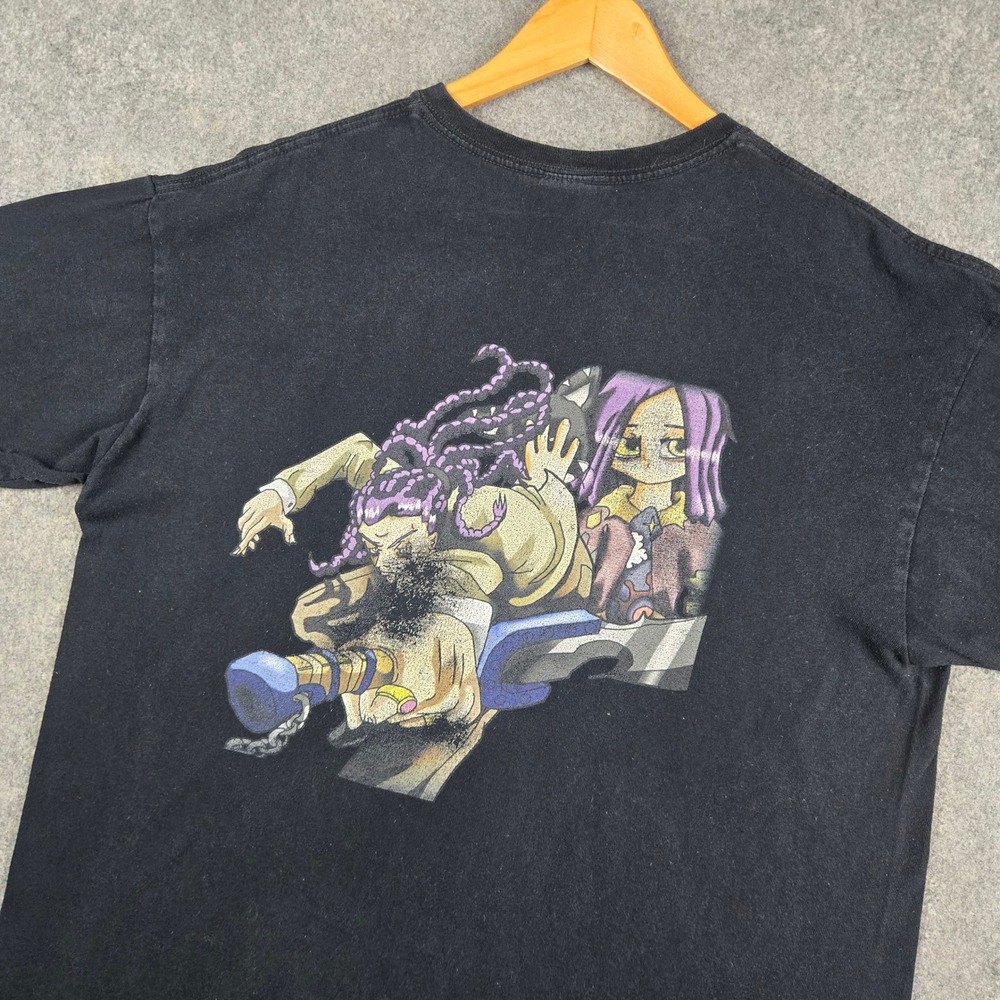 Anime Lost Legacy T Shirt Mens XL Black Graphic Tee Y2K Streetwear Manga Anvil